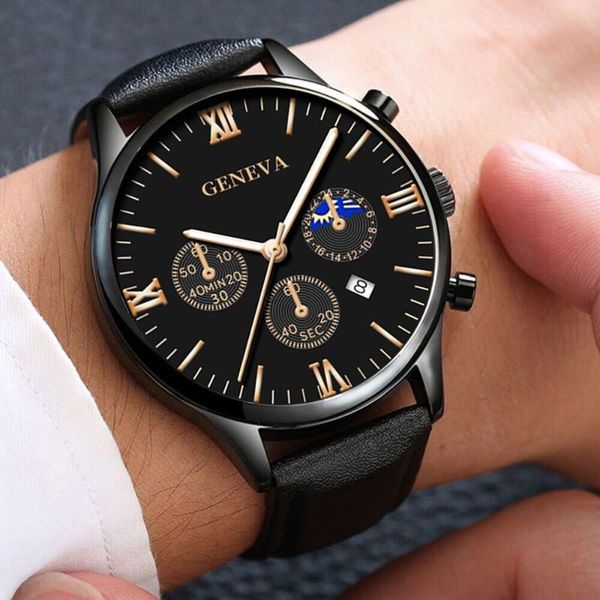 wristwatches men luxury watches male business leather strap calendar quartz watch mens casual wrist for clock relogio masculino, Slivery;brown
wristwatches men luxury watches male business leather strap calendar quartz watch mens casual wrist for clock relogio masculino, Slivery;brown