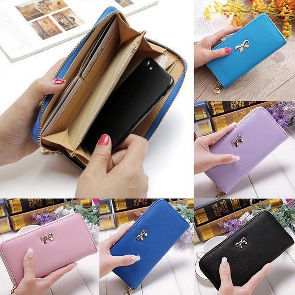 wallets cute design bow women long clutch wallet female money purse phone pocket large capacity lady zipper black pink, Red;black
wallets cute design bow women long clutch wallet female money purse phone pocket large capacity lady zipper black pink, Red;black