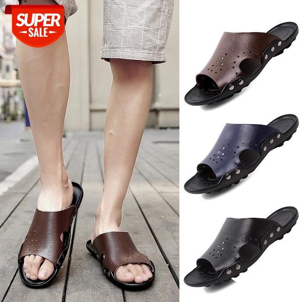slippers men genuine leather slippers men slides slide slipper casual summer shoes flat outdoor beach new plus size breathable #t51z, Black
slippers men genuine leather slippers men slides slide slipper casual summer shoes flat outdoor beach new plus size breathable #t51z, Black
