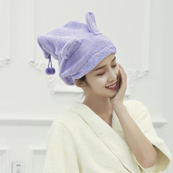 towel microfiber cartoon dry hair cap strong water absorption shower hat cute ear bathroom women turban bath tool home textile
towel microfiber cartoon dry hair cap strong water absorption shower hat cute ear bathroom women turban bath tool home textile
