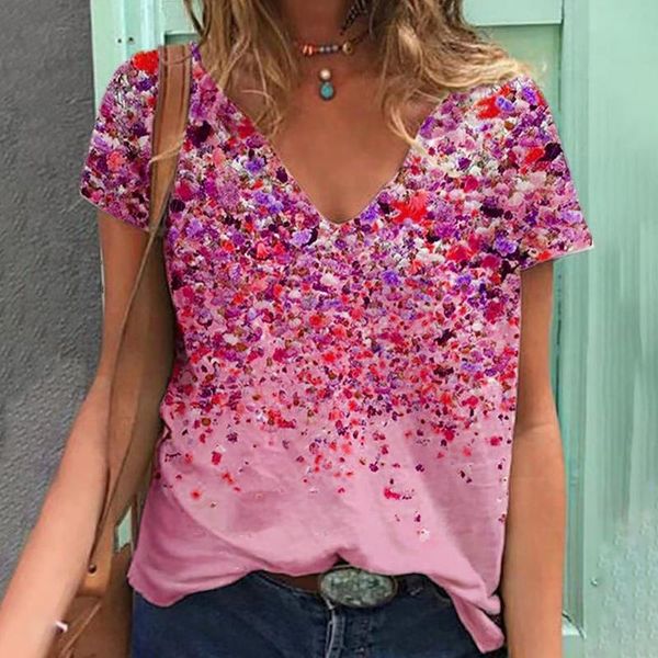 women's t-shirt summer exclusive tshirts camiseta mujer holgada womens printing splicing v-neck casual short sleeve cool, White
women's t-shirt summer exclusive tshirts camiseta mujer holgada womens printing splicing v-neck casual short sleeve cool, White