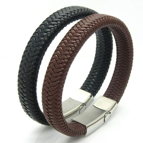 unique designer 316l stainless steel bracelets & bangles mens gift black leather knitted magnetic clasp bracelet jewelry
unique designer 316l stainless steel bracelets & bangles mens gift black leather knitted magnetic clasp bracelet jewelry