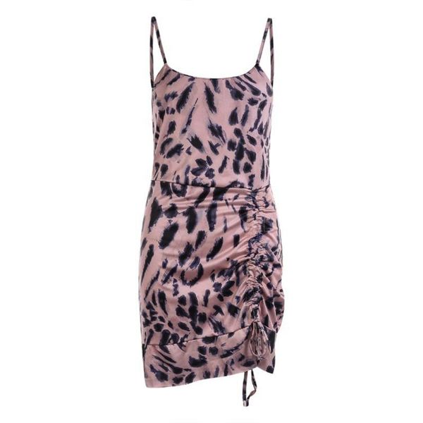 casual dresses women spaghetti strap scoop neck mini bodycon cami dress vintage leopard print ruched drawstring front clubwear, Black;gray
casual dresses women spaghetti strap scoop neck mini bodycon cami dress vintage leopard print ruched drawstring front clubwear, Black;gray