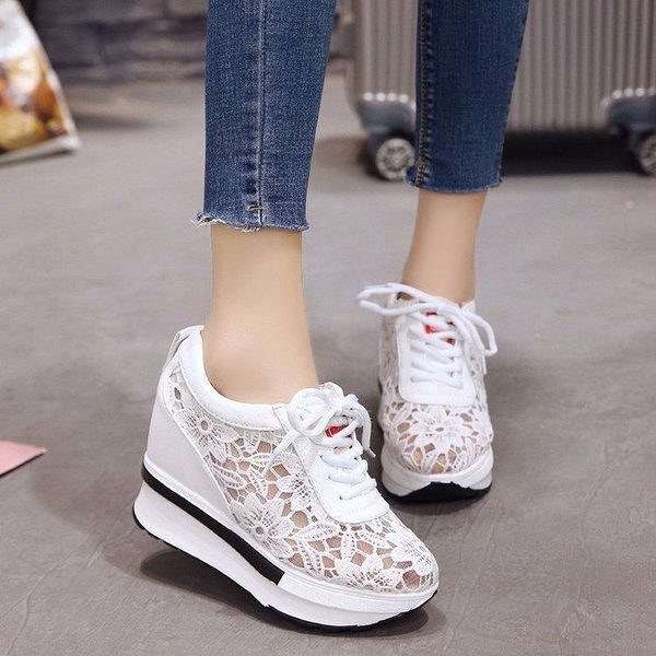 sandals slyxsh s 2021 summer lace breathable sneakers women shoes comfortable casual woman platform wedge, Black
sandals slyxsh s 2021 summer lace breathable sneakers women shoes comfortable casual woman platform wedge, Black