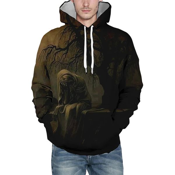 Halloween Guitar player skull pattern men's 3D printed hoodie visual impact party top punk goth round neck high quality sweatshirt hoodie, Black
Halloween Guitar player skull pattern men's 3D printed hoodie visual impact party top punk goth round neck high quality sweatshirt hoodie, Black