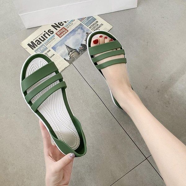 sandals women's casual shoes cover foot hollow open toe single waterproof plastic flat bottom comfortable beach, Black
sandals women's casual shoes cover foot hollow open toe single waterproof plastic flat bottom comfortable beach, Black