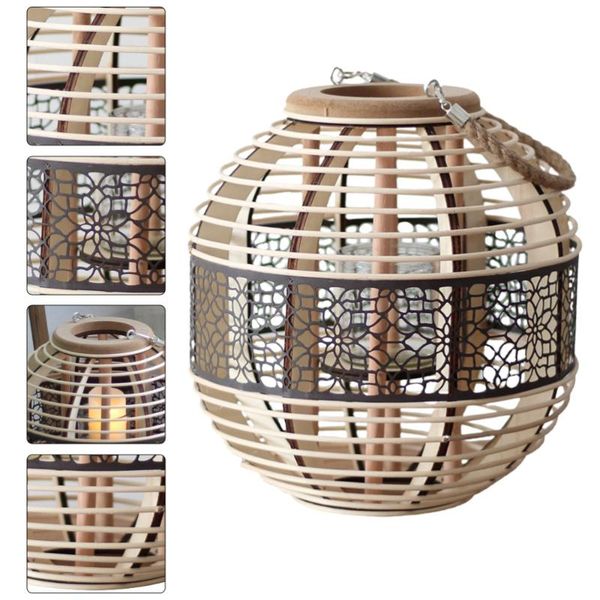 candle holders 1pc hand weaving bamboo portable lantern candlestick home decoration (beige)
candle holders 1pc hand weaving bamboo portable lantern candlestick home decoration (beige)