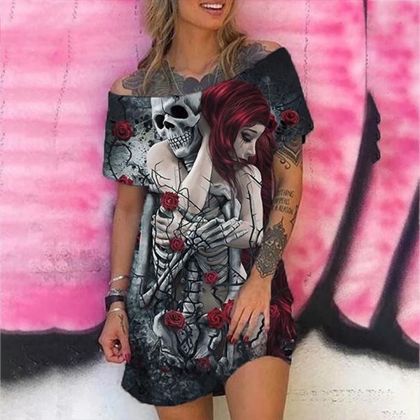skull print gothic short sleeve womens dress summer off shoulder loose y2k tank plus size, Black;gray
skull print gothic short sleeve womens dress summer off shoulder loose y2k tank plus size, Black;gray