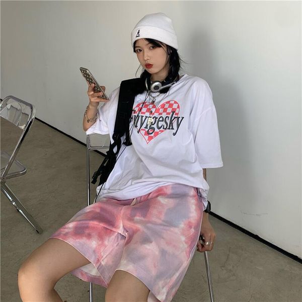 women's shorts female summer korean ins retro tie-dye sports harajuku romantic dream clouds fashion loose casual, White;black
women's shorts female summer korean ins retro tie-dye sports harajuku romantic dream clouds fashion loose casual, White;black