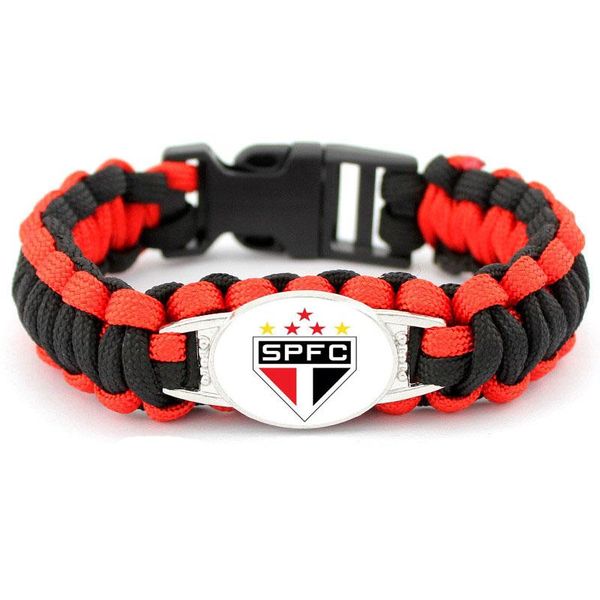 charm bracelets sao paulo football club brazil logo paracord bracelet 550 rope survival braided escape drop, Golden;silver
charm bracelets sao paulo football club brazil logo paracord bracelet 550 rope survival braided escape drop, Golden;silver