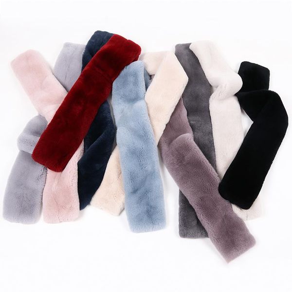 scarves winter women real fur scarf ladies warm soft solid color neckerchief, Blue;gray
scarves winter women real fur scarf ladies warm soft solid color neckerchief, Blue;gray