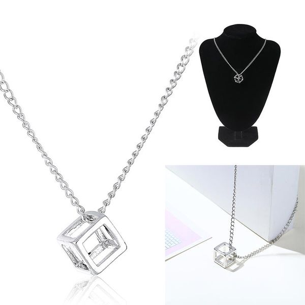 pendant necklaces simple fashion hollow cube necklace men punk titanium steel long chain silver color wild
pendant necklaces simple fashion hollow cube necklace men punk titanium steel long chain silver color wild