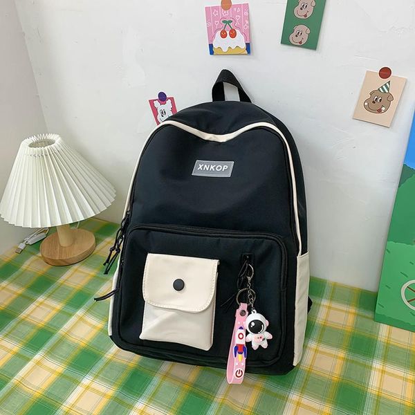 school bags fashion women's backpack trendy simple nylon waterproof schoolbag forgirls outdoor anti-theft travel backpacks with many po
school bags fashion women's backpack trendy simple nylon waterproof schoolbag forgirls outdoor anti-theft travel backpacks with many po