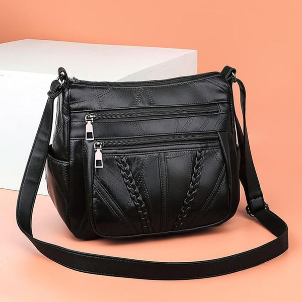 evening bags women's soft leather shoulder bag multi-layer crossbody small messenger design handbag for female bolso
evening bags women's soft leather shoulder bag multi-layer crossbody small messenger design handbag for female bolso