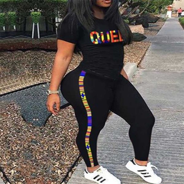 summer casual short-sleeved trousers suit home service letter printing stripe sports two-piece vestidos de muje 211105, White
summer casual short-sleeved trousers suit home service letter printing stripe sports two-piece vestidos de muje 211105, White
