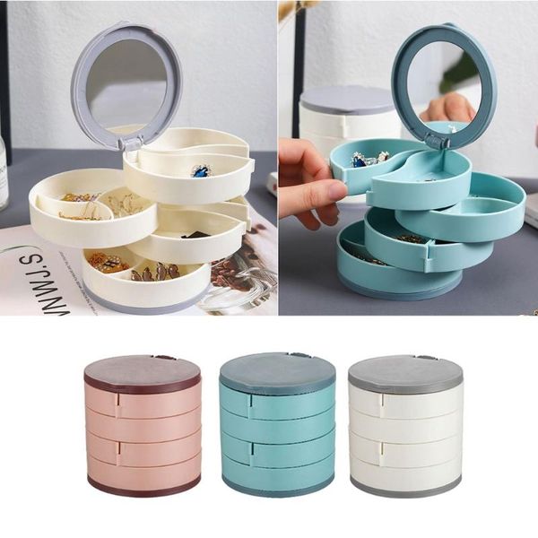 jewelry pouches, bags organizer case with mirror 4 layers 360 degree rotating storage box tray, Pink;blue
jewelry pouches, bags organizer case with mirror 4 layers 360 degree rotating storage box tray, Pink;blue