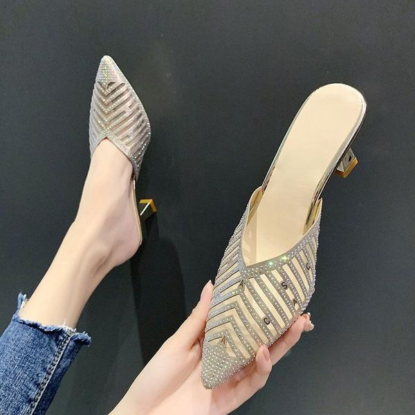 women pointed toe mesh hollow slippers sandals summer shoes high heels ladies fashopn pumps woman new footwear female 2021, Black
women pointed toe mesh hollow slippers sandals summer shoes high heels ladies fashopn pumps woman new footwear female 2021, Black