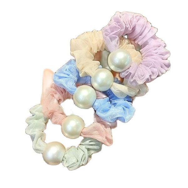 hair accessories simple fashion large pearl pleated mesh head rope rubber band women's circle, Slivery;white
hair accessories simple fashion large pearl pleated mesh head rope rubber band women's circle, Slivery;white