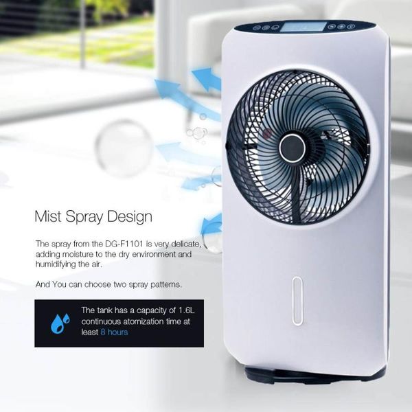 electric fans 15 inch 1600ml spray fan 8 modes remote control timing cool temperature atomization humidification air cooler cooling 220v