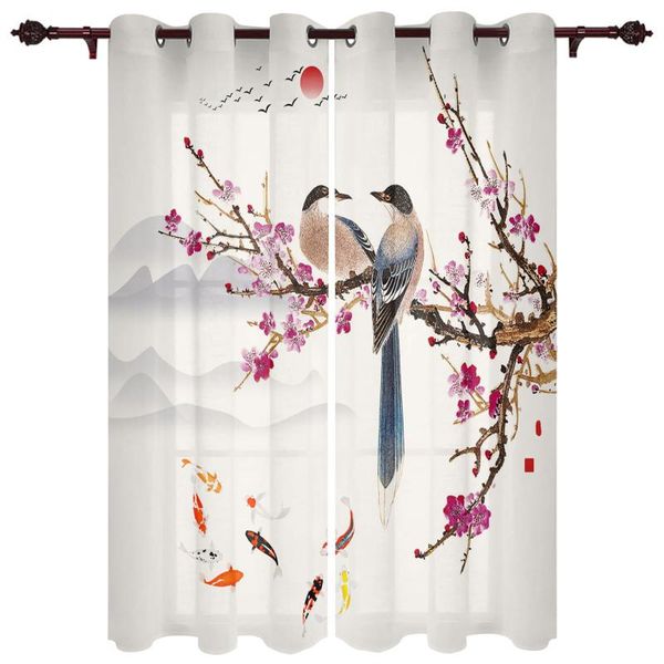 translucent curtains plum blossom magpie carp valance window curtains living room bedroom
translucent curtains plum blossom magpie carp valance window curtains living room bedroom