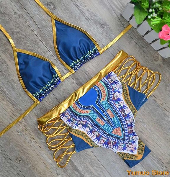 women's swimwear 2021 african print two-piece swimsuit bikini suit geometric golden high waist, White;black
women's swimwear 2021 african print two-piece swimsuit bikini suit geometric golden high waist, White;black