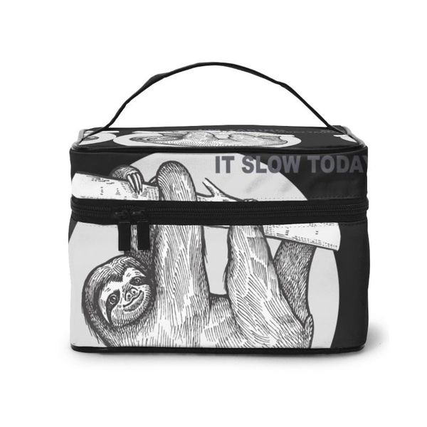 women cosmetic bag makeup case hung over lazy day taking it slow sloth make up storage pouch toiletry beauty wash bag
women cosmetic bag makeup case hung over lazy day taking it slow sloth make up storage pouch toiletry beauty wash bag