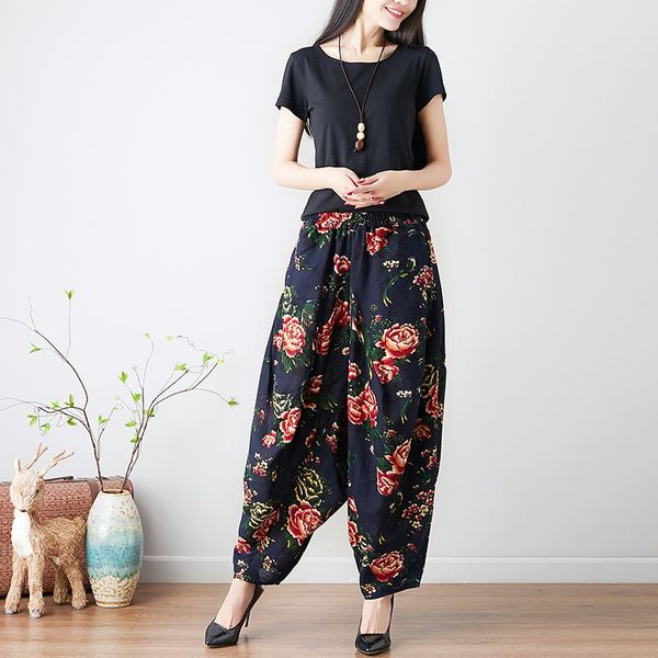 chinese style ethnic baggy harem pants boho chic print wide leg pants oversized joggers big size loose cotton linen pants 12000, Red
chinese style ethnic baggy harem pants boho chic print wide leg pants oversized joggers big size loose cotton linen pants 12000, Red