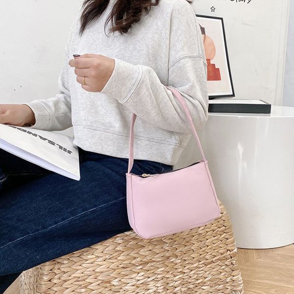 soft shoulder bags for women 2021 new trendy nylon female handbag casual baguette bag womens sac a main