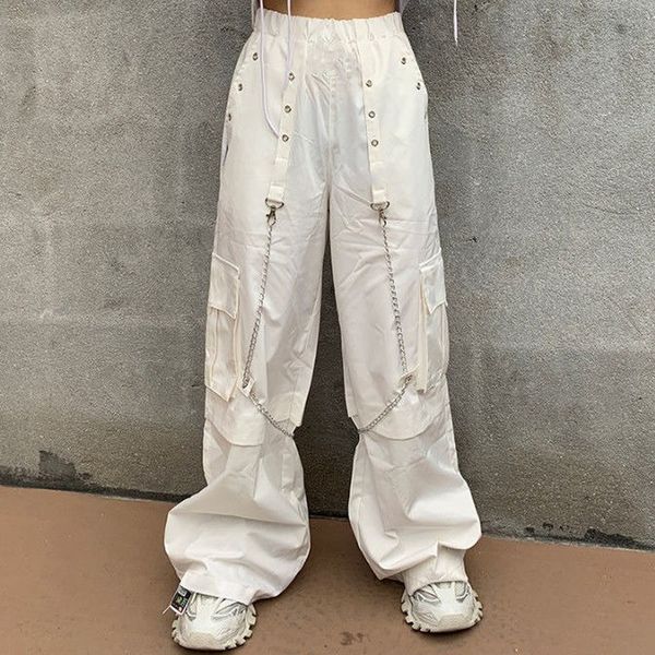 women's pants & capris harajuku gothic white cargo with chain women mall goth hippie moda punk loose baggy oversize korean style t, Black;white
women's pants & capris harajuku gothic white cargo with chain women mall goth hippie moda punk loose baggy oversize korean style t, Black;white