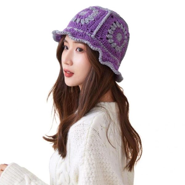 wide brim hats stylish hat flower pattern accessories ladies breathable crochet bucket knitted, Blue;gray
wide brim hats stylish hat flower pattern accessories ladies breathable crochet bucket knitted, Blue;gray