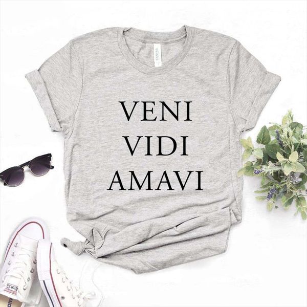 veni vidi amavi print and men t shirts women cotton casual funny lady yong girl tee a 1294, White;black
veni vidi amavi print and men t shirts women cotton casual funny lady yong girl tee a 1294, White;black