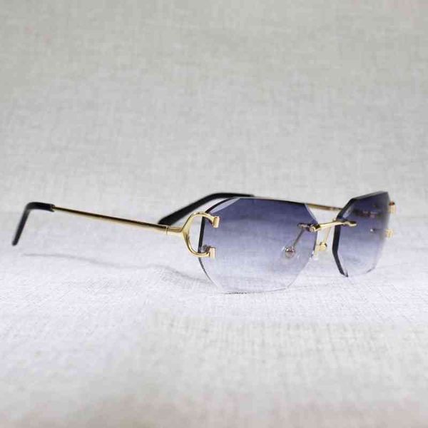 2022 factory wholesale new vintage rimless c wire sunglasses men eyewear women for summer diamond cutting clear glasses metal frame oculos g, White;black
2022 factory wholesale new vintage rimless c wire sunglasses men eyewear women for summer diamond cutting clear glasses metal frame oculos g, White;black