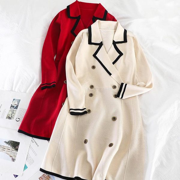 casual dresses women dress knitted notched long sleeve double-breasted middle euro office ladies knitting solid female urban, Black;gray
casual dresses women dress knitted notched long sleeve double-breasted middle euro office ladies knitting solid female urban, Black;gray