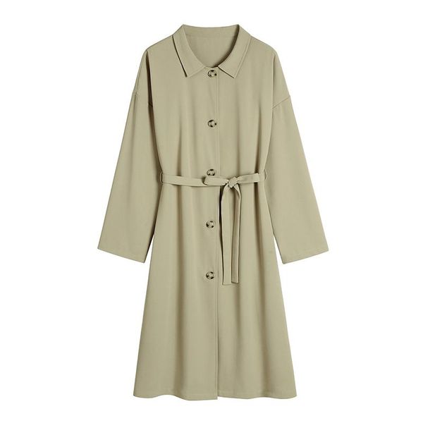 plus size outerwear & coats trench coat for women long casual turn down collar solid sleeve belt women's autumn oversize clothing, Black
plus size outerwear & coats trench coat for women long casual turn down collar solid sleeve belt women's autumn oversize clothing, Black
