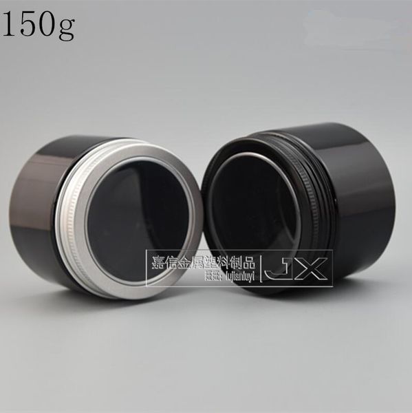 150ml black aluminum empty packaging bottle jar with clear window screw lid cream pomade empty cosmetic containers
150ml black aluminum empty packaging bottle jar with clear window screw lid cream pomade empty cosmetic containers