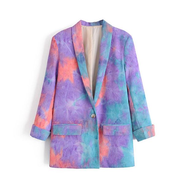 women's suits & blazers women coat 2021 fall tie-dye one button suit jacket blazer a8ps625, White;black
women's suits & blazers women coat 2021 fall tie-dye one button suit jacket blazer a8ps625, White;black