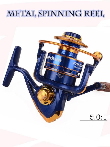 metal spinning reel saltwater fishing reel 12+1bb fh1000-7000 winter fishing tackle 5.2:1 high speed ratio carp reels log handle
metal spinning reel saltwater fishing reel 12+1bb fh1000-7000 winter fishing tackle 5.2:1 high speed ratio carp reels log handle