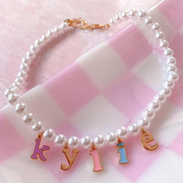 pendant necklaces egirl aesthetic pearl rainbow letter necklace for women y2k jewelry vintage harajuku cute 2000s fashion charms, Silver
pendant necklaces egirl aesthetic pearl rainbow letter necklace for women y2k jewelry vintage harajuku cute 2000s fashion charms, Silver