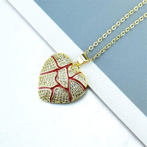 pendant necklaces fashion broken heart iced out chain necklace statement gold color cubic zircon hip hop men's jewelry gift, Silver
pendant necklaces fashion broken heart iced out chain necklace statement gold color cubic zircon hip hop men's jewelry gift, Silver