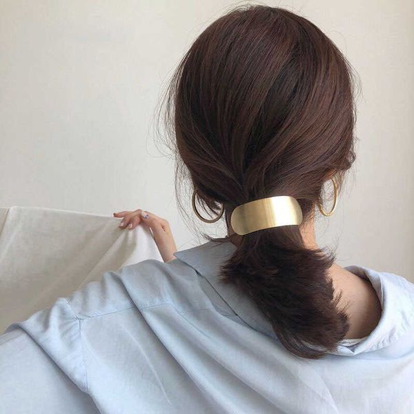 ins ~ metal hairpin back simple headdrs personalized korean horsetail spring clip, Golden;silver
ins ~ metal hairpin back simple headdrs personalized korean horsetail spring clip, Golden;silver