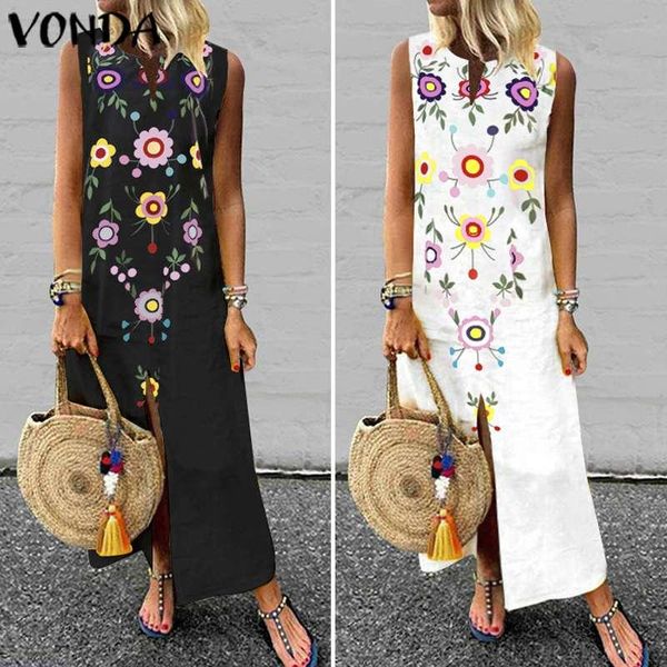 casual dresses women summer dress 2021 vonda sleeveless sundress maxi long vintage printed vestidos femininas robe 5xl, Black;gray
casual dresses women summer dress 2021 vonda sleeveless sundress maxi long vintage printed vestidos femininas robe 5xl, Black;gray