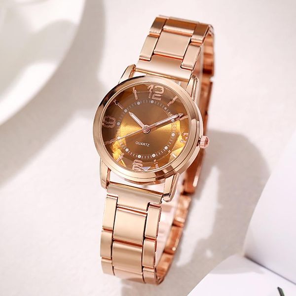 wristwatches watches for women rose gold stainless steel quartz wristwatch simple vintage small dial female clock fashion ladies watch gift, Slivery;brown
wristwatches watches for women rose gold stainless steel quartz wristwatch simple vintage small dial female clock fashion ladies watch gift, Slivery;brown