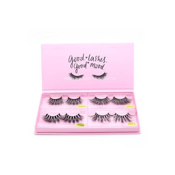 false eyelashes pink lash book four pairs box mink 25mm lashes fluffy messy 5d wholesale custom lashbox packaging
false eyelashes pink lash book four pairs box mink 25mm lashes fluffy messy 5d wholesale custom lashbox packaging