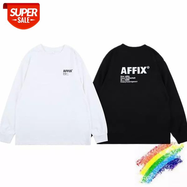 Long sleeve AFFIX T Shirt Men Women Best Quality Streetwear AFFIX T-shirt Tees #6f67, White;black 
Long sleeve AFFIX T Shirt Men Women Best Quality Streetwear AFFIX T-shirt Tees #6f67, White;black