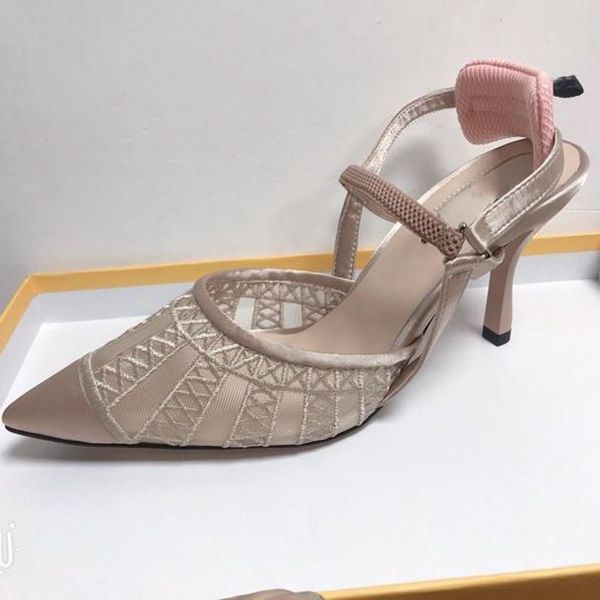 sandals elegant women sanddals pointed toe hollow high heels shoes, Black
