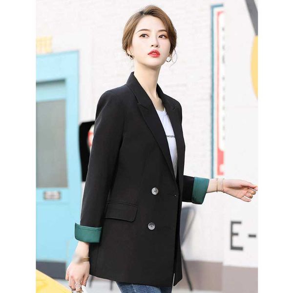 women's suits & blazers fashion long-sleeved suit jacket women soild color professional wear elegant loose female work clothes, White;black
women's suits & blazers fashion long-sleeved suit jacket women soild color professional wear elegant loose female work clothes, White;black