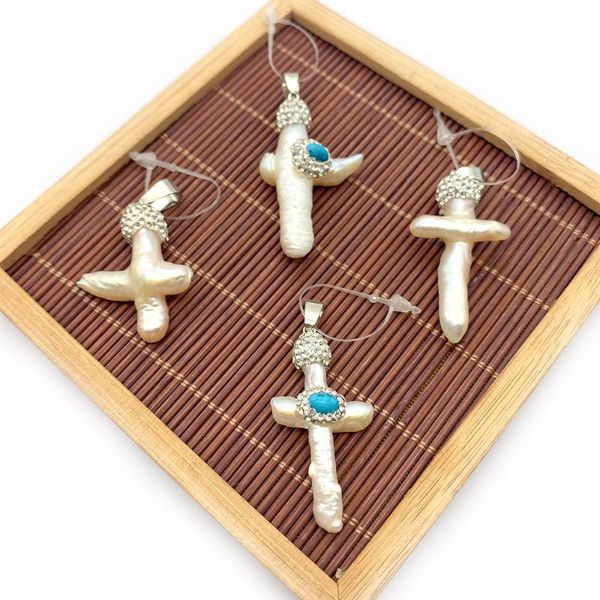 charms pendant necklace natural freshwater pearl irregular shape diamond turquoise fashion exquisite accessories jewelry making, Bronze;silver
charms pendant necklace natural freshwater pearl irregular shape diamond turquoise fashion exquisite accessories jewelry making, Bronze;silver
