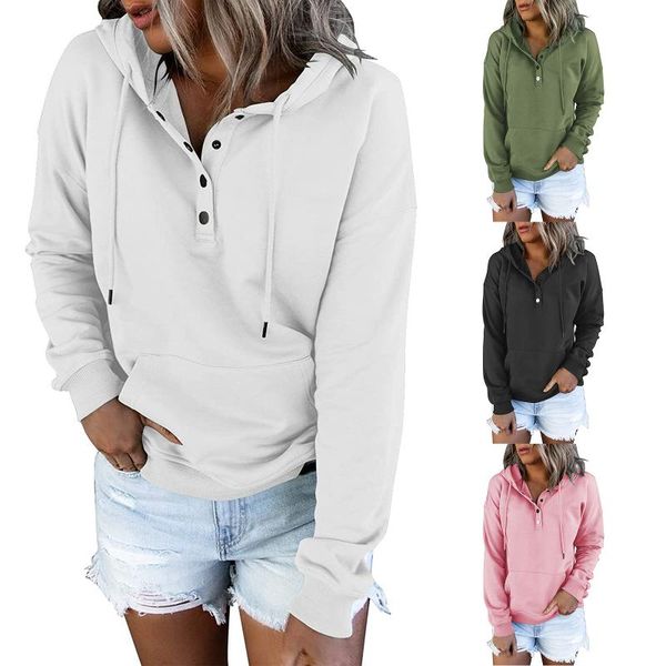 women's hoodies & sweatshirts autumn women solid color polyester adults casual long sleeve hooded sweatshirt with drawstring pocket, Black
women's hoodies & sweatshirts autumn women solid color polyester adults casual long sleeve hooded sweatshirt with drawstring pocket, Black