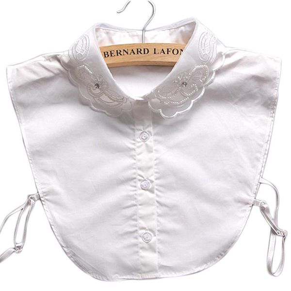 women's blouses & shirts women sweater decorative fake collar decoration ladies wild shirt autumn eugen yarn embroidery winter, White
women's blouses & shirts women sweater decorative fake collar decoration ladies wild shirt autumn eugen yarn embroidery winter, White