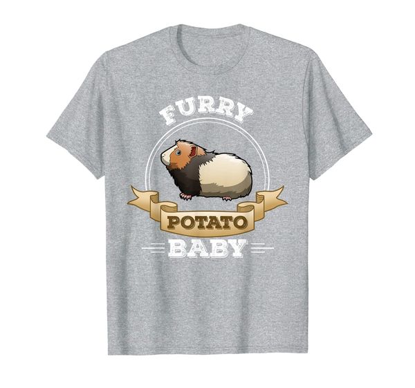 guinea pig furry potato baby pet kids boys girls men women t-shirt, White;black